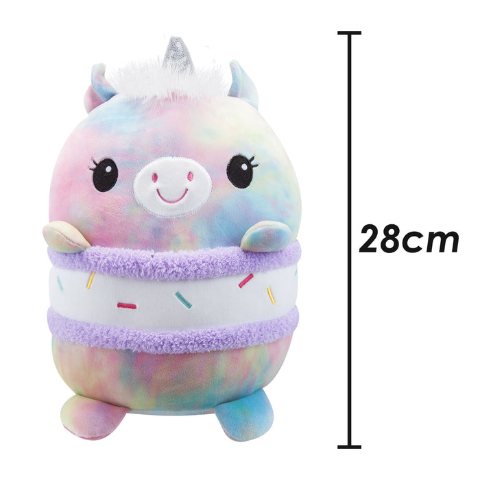 Unicorn S'More Soft Toy Animal Food Plush Cuddly Marshmallow 28cm Multi-Coloured