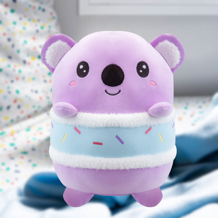 Koala S'More Soft Toy Animal Food Plush Cuddly Marshmallow Fluffy 28cm Purple