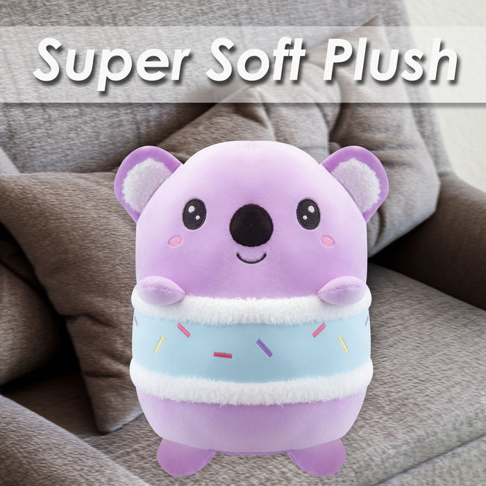 Koala S'More Soft Toy Animal Food Plush Cuddly Marshmallow Fluffy 28cm Purple