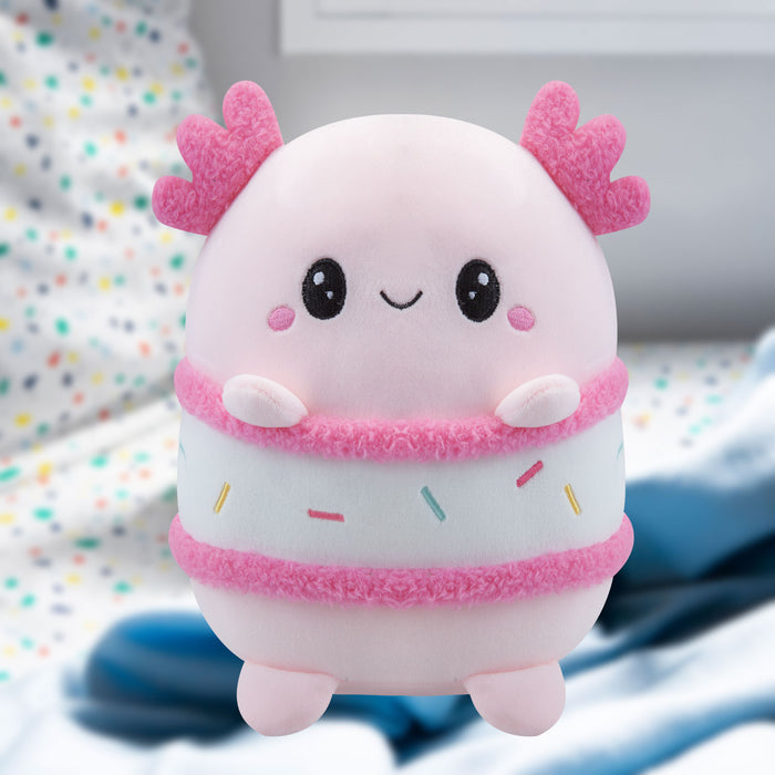 Axolotl S'More Soft Toy Animal Food Plush Cuddly Marshmallow Fluffy 20cm Pink