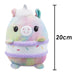 Unicorn S'More Soft Toy Animal Food Plush Cuddly Marshmallow 20cm Multi-Coloured