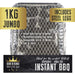 Disposable BBQ, Instant Barbeque Grill, Real Charcoal BBQ, 1Kg BBQ