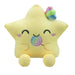 Star Soft Toy Holding Lolly Plush Cuddly Soft Furry Fluffy Cute 32cm Yellow