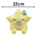 Star Soft Toy Holding Lolly Plush Cuddly Soft Furry Fluffy Cute 32cm Yellow