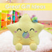 Star Soft Toy Holding Lolly Plush Cuddly Soft Furry Fluffy Cute 32cm Yellow