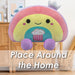 Rainbow Soft Toy Holding Popcorn Plush Cute Multicolour