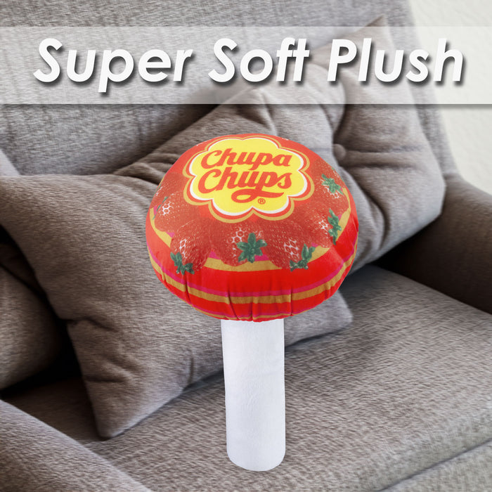 Chupa Chups Soft Toy Strawberry Lolly Pop Food Themed Cute Plush 20cm Red