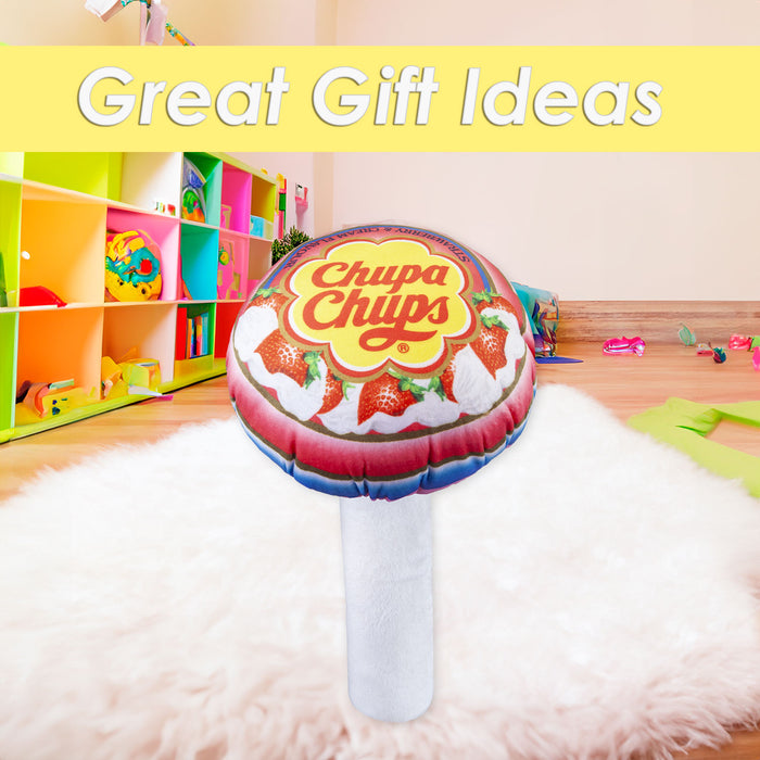 Chupa Chups Soft Toy Strawberry & Cream Lolly Pop Food Themed Plush