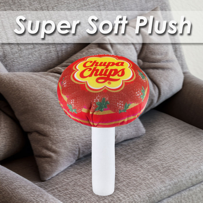 Chupa Chups Soft Toy Strawberry Lolly Pop Food Themed Cute Plush 30cm Red