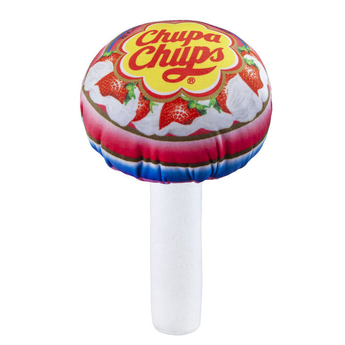 Chupa Chups Soft Toy Strawberry & Cream Lolly Pop Food Themed Plush  30cm Pink