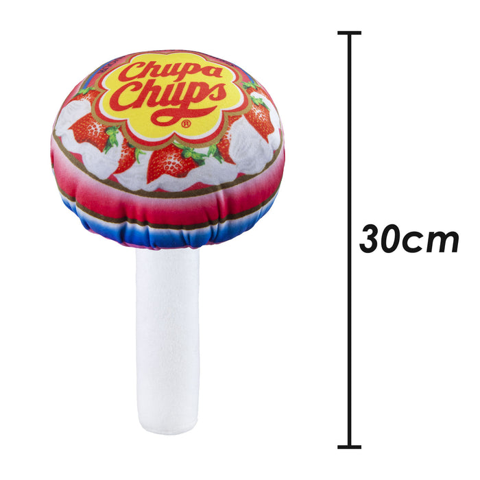 Chupa Chups Soft Toy Strawberry & Cream Lolly Pop Food Themed Plush  30cm Pink