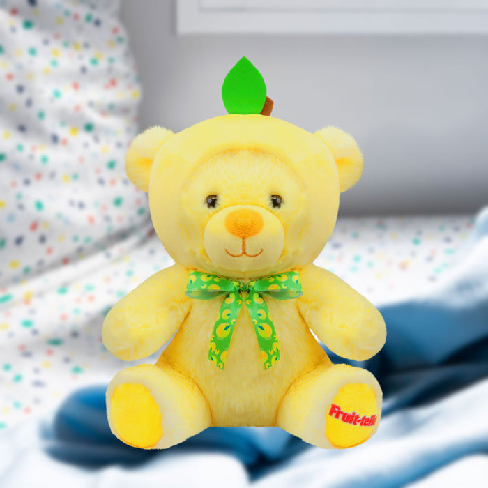 Fruit-tella Lemon Bear Soft Toy Plush Cute Cuddly Fluffy Plushie 23cm Yellow