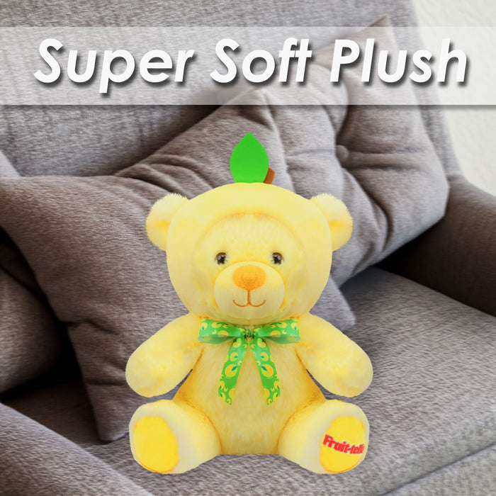 Fruit-tella Lemon Bear Soft Toy Plush Cute Cuddly Fluffy Plushie 23cm Yellow