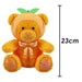 Fruit-tella Orange Bear Soft Toy Plush Cute Cuddly Fluffy Plushie 23cm Orange