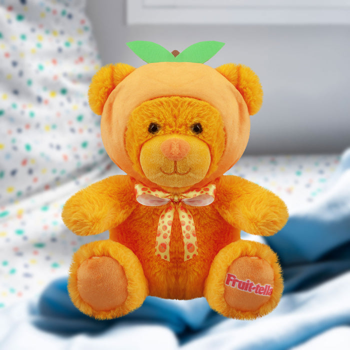 Fruit-tella Orange Bear Soft Toy Plush Cute Cuddly Fluffy Plushie 23cm Orange