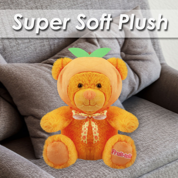 Fruit-tella Orange Bear Soft Toy Plush Cute Cuddly Fluffy Plushie 23cm Orange