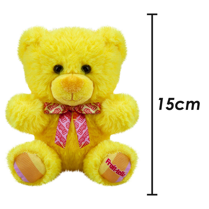 Fruit-tella Lemon Bear Soft Toy Fruity Plush Cute Cuddly Fluffy Soft 15cm Yellow