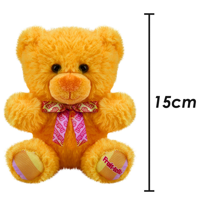 Fruit-tella Orange Bear Soft Toy Fruity Plush Cute Cuddly Fluffy 15cm Orange