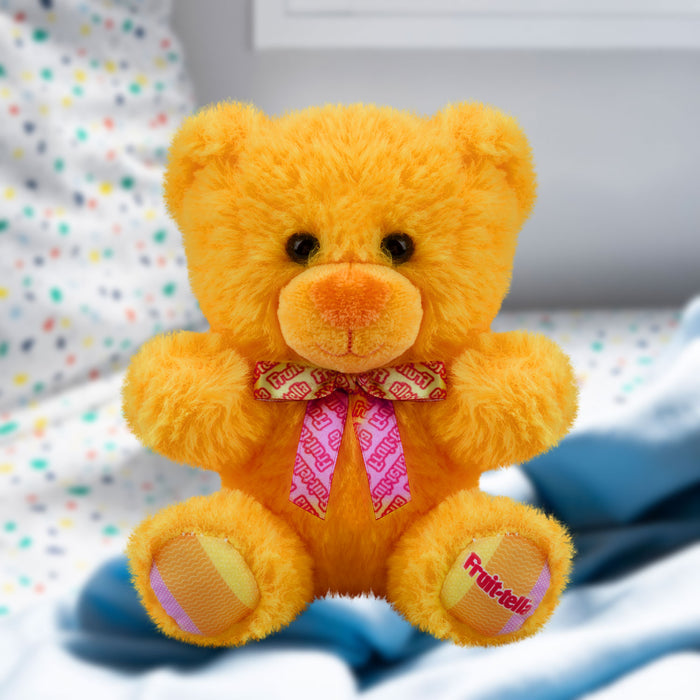 Fruit-tella Orange Bear Soft Toy Fruity Plush Cute Cuddly Fluffy 15cm Orange