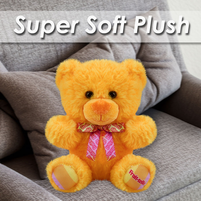 Fruit-tella Orange Bear Soft Toy Fruity Plush Cute Cuddly Fluffy 15cm Orange