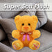 Fruit-tella Orange Bear Soft Toy Fruity Plush Cute Cuddly Fluffy 15cm Orange