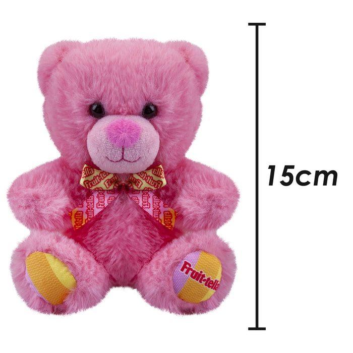 Fruit-tella Strawberry Bear Soft Toy Fruity Plush Cute Cuddly Fluffy 15cm Pink