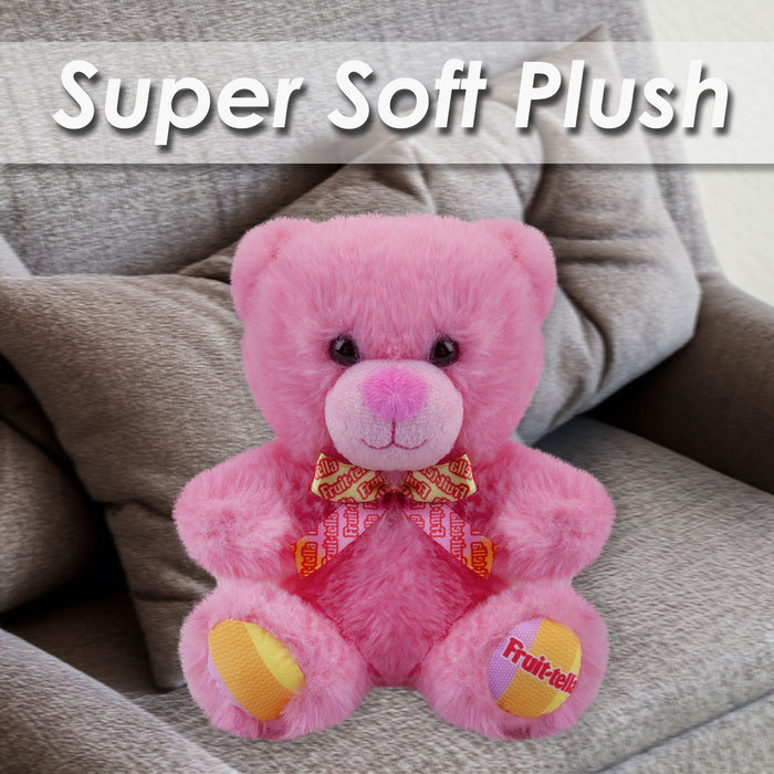 Fruit-tella Strawberry Bear Soft Toy Fruity Plush Cute Cuddly Fluffy 15cm Pink