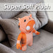 Gang Beasts Tiger Soft Toy Video Game Plush with Hooded Jumper 28cm Orange