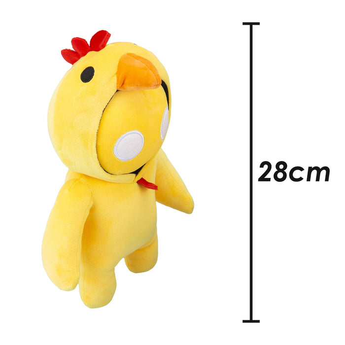 Gang Beasts Chicken Soft Toy Video Game Plush with Hooded Jumper 28cm Yellow