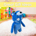 Gang Beasts Bear Soft Toy Video Game Plush with Hooded Jumper 28cm Blue