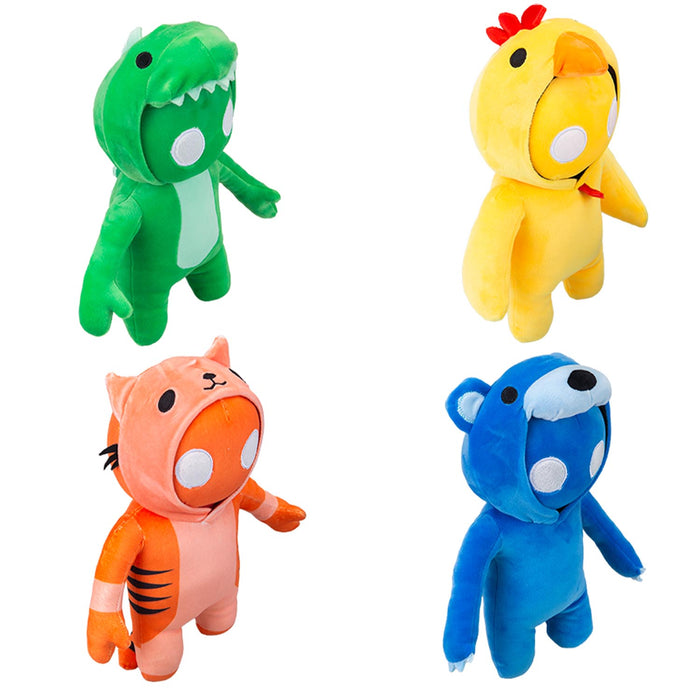 Gang Beasts Bear Soft Toy Video Game Plush with Hooded Jumper 28cm Blue