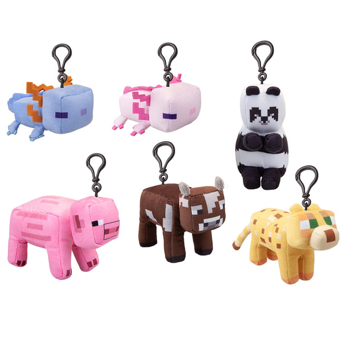 Minecraft Blue Axolotl Soft Toy Clip On Video Game Character-Officially Licensed Plush 13cm Blue
