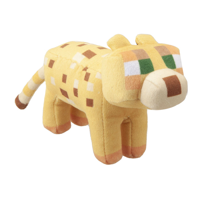 Minecraft Ocelot Soft Toy Clip On Video Game Character-Officially Licensed Toy Plush 13cm Yellow