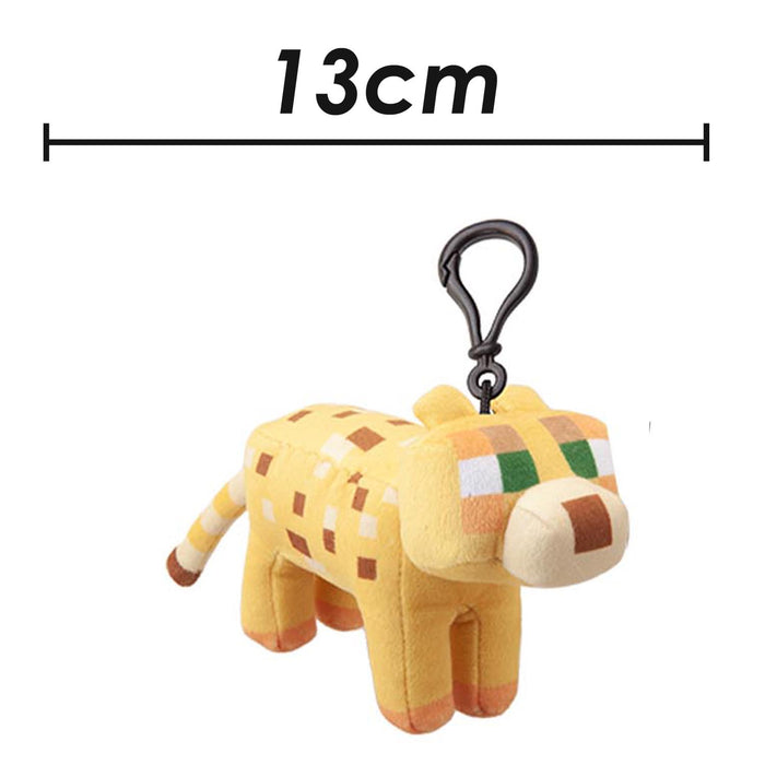 Minecraft Ocelot Soft Toy Clip On Video Game Character-Officially Licensed Toy Plush 13cm Yellow