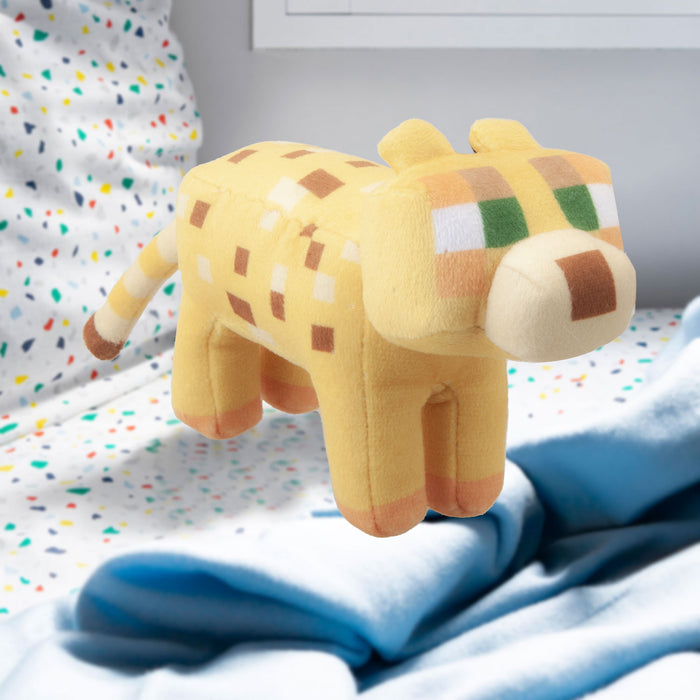 Minecraft Ocelot Soft Toy Clip On Video Game Character-Officially Licensed Toy Plush 13cm Yellow