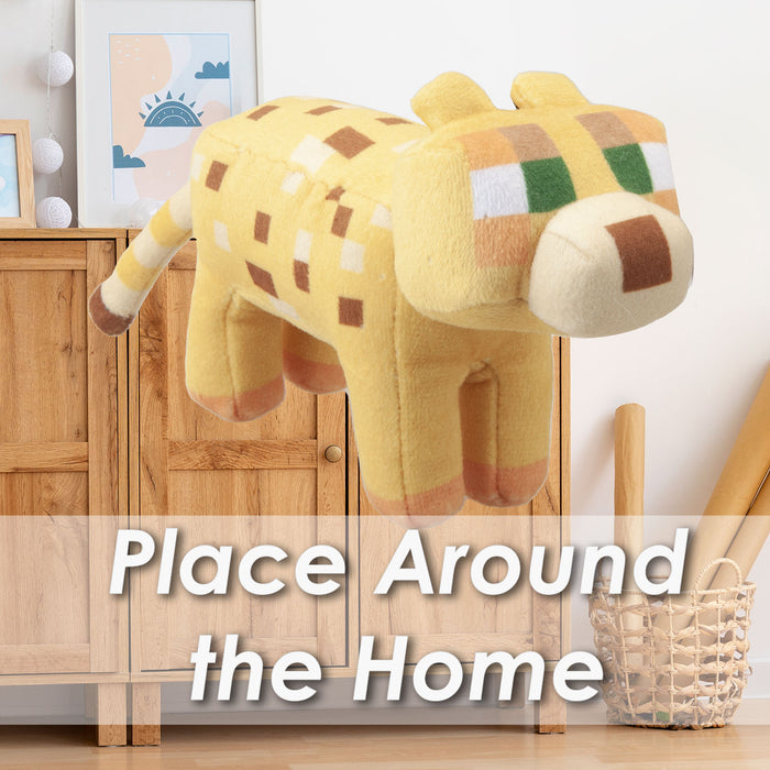 Minecraft Ocelot Soft Toy Clip On Video Game Character Plush 13cm