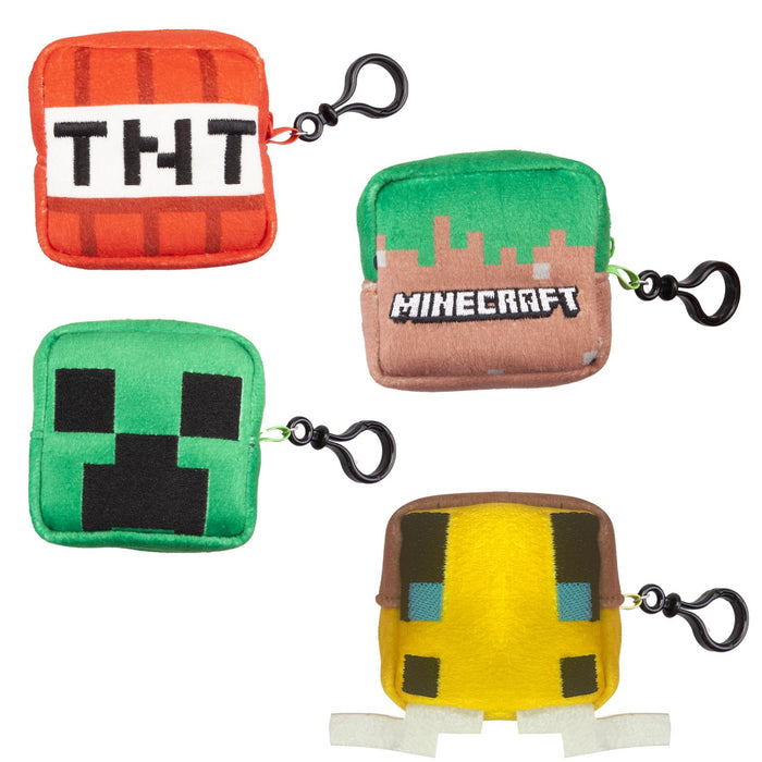 Minecraft TNT Soft Toy Video Game Character-Officially Licensed Toy Plush 8cm Orange