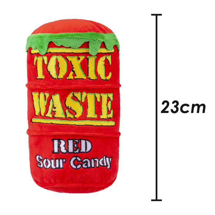 Toxic Waste Red Red Sour Candy Soft Toy Candy Inspired Plush Cuddly 23cm Red