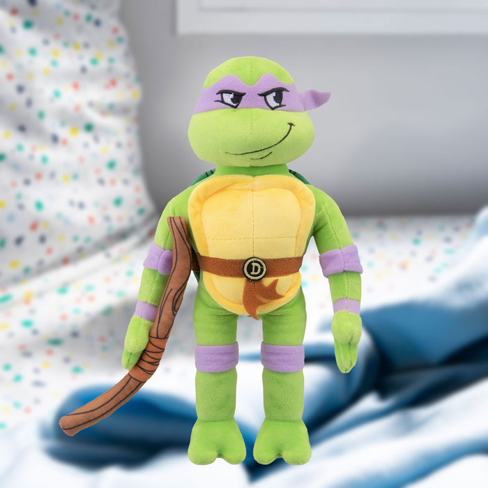 TMNT Donatello Soft Toy Animated Teenage Mutant Ninja Turtles Plush 28cm Purple