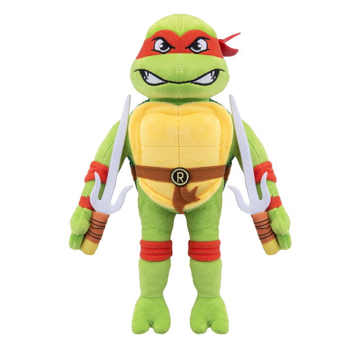 TMNT Raphael Soft Toy Animated Teenage Mutant Ninja Turtles Plush 28cm Red