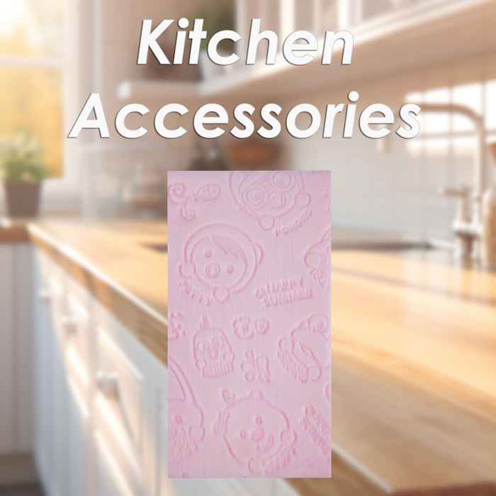 Sponge Pink Ultra Absorbent Cleaning Accessory Tough Kitchen 12 x 8cm Pink