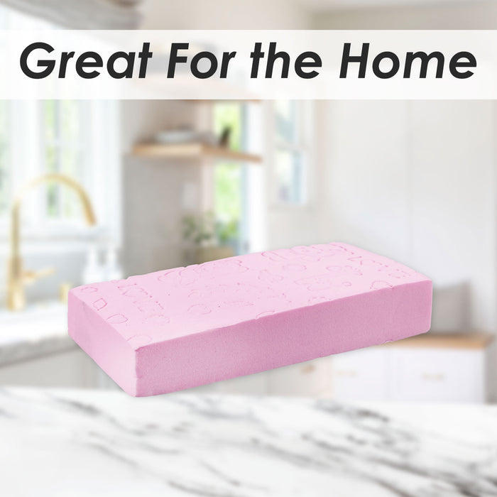 Sponge Pink Ultra Absorbent Cleaning Accessory Tough Kitchen 12 x 8cm Pink