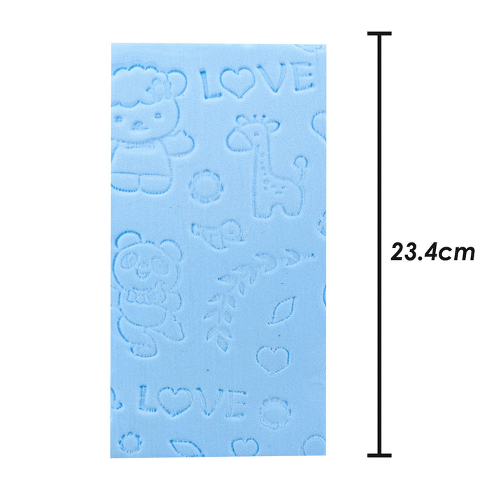 Sponge Blue Absorbent Cleaning Accessory Tough Sponge Kitchen 12 x 8cm Blue