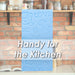Sponge Blue Absorbent Cleaning Accessory Tough Sponge Kitchen 12 x 8cm Blue
