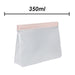 Food Storage Bag Press Seel Close 350ml Storage Bags Reusable 20. 5 x14. 5cm Pink