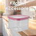 Square Food Container  500ml Airtight Storage Container
 10.2 x 10.2x 8cm Pink