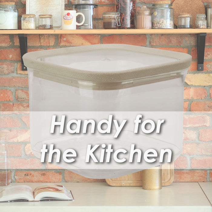 Square Food Container 500ml Airtight Storage Container
 10. 2 x 10. 2cm White