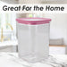 Square Food Container 1L Airtight Storage Container
 10.2 x 10.2 x 15.2cm Pink