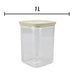 Square Food Container 1L Airtight Storage Container
 10.2 x 10.2 x 15.2cm White