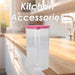 Food Container Pink 1.7L Airtight Storage Container
 10.2 x 10.2 x 22.8cm Pink